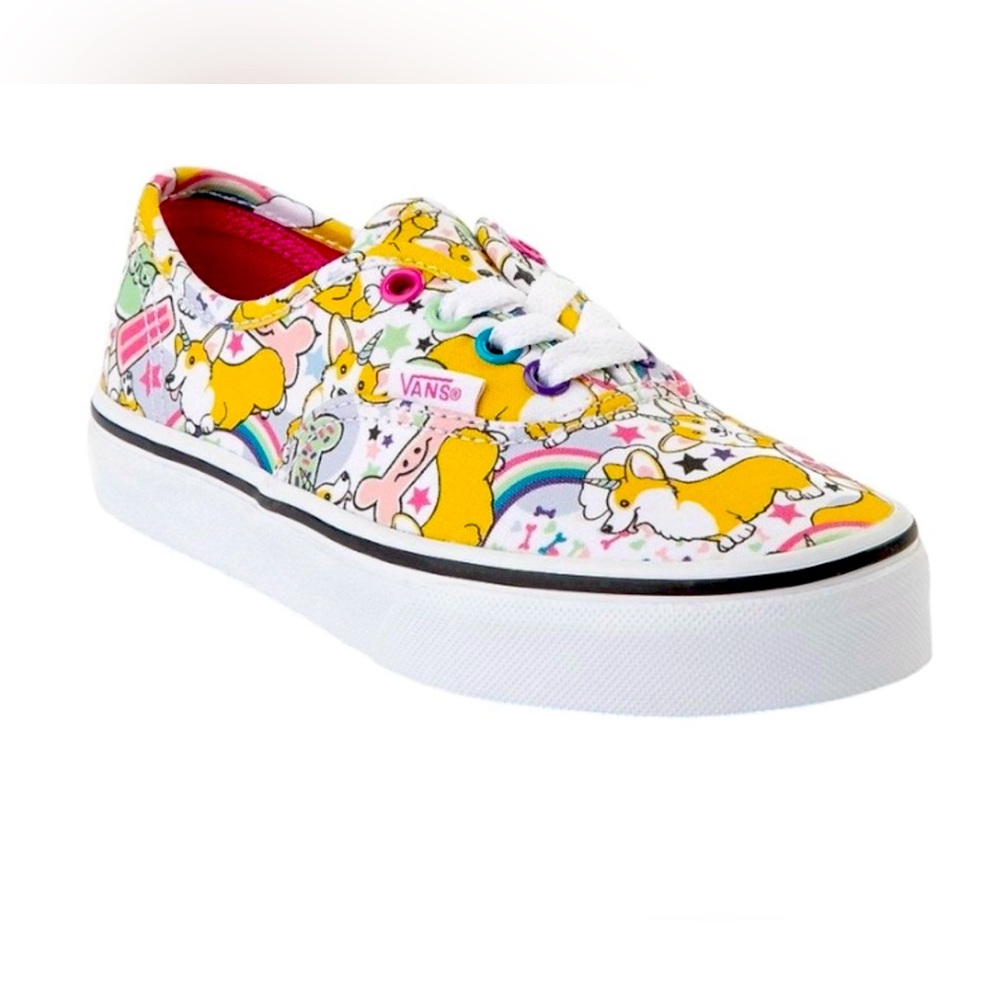 NWOT Vans Toddlers Unicorn Corgi Sneakers Sz 7